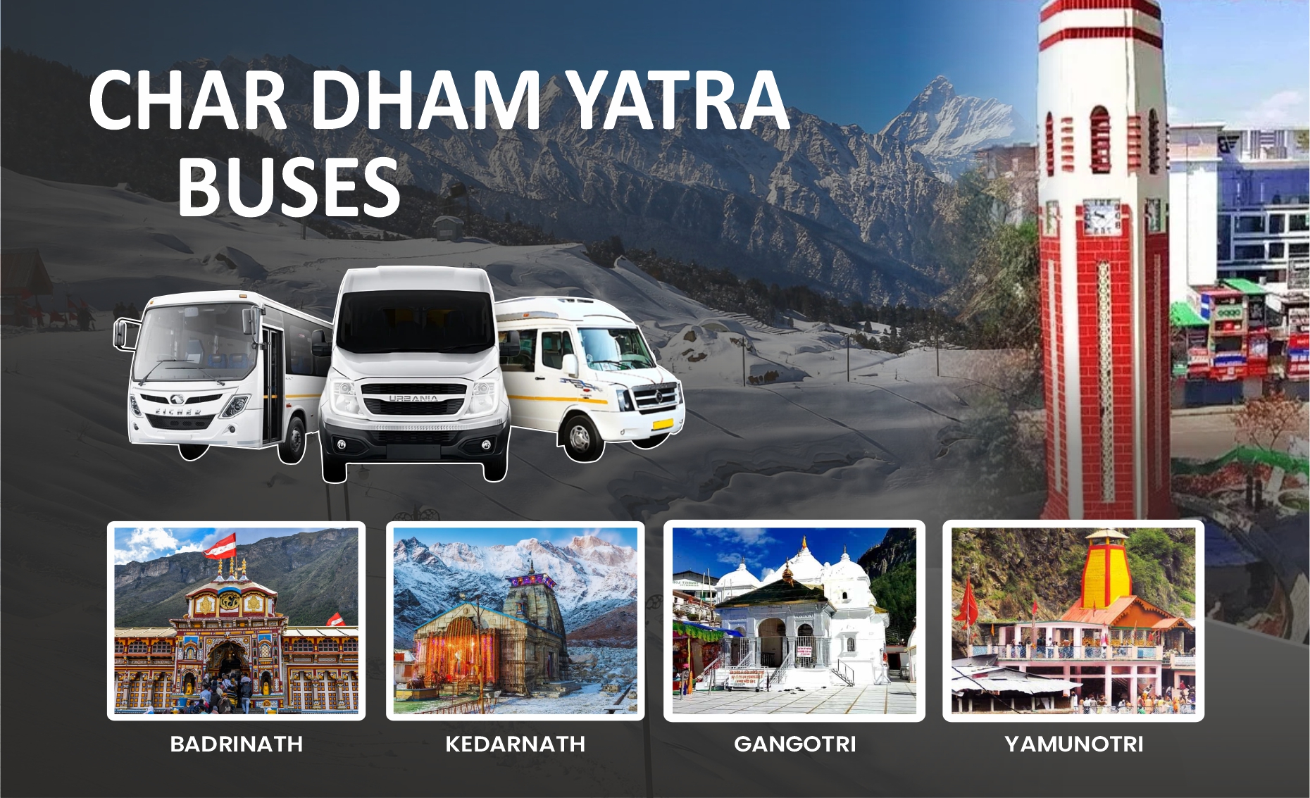 Char Dham Yatra Buses